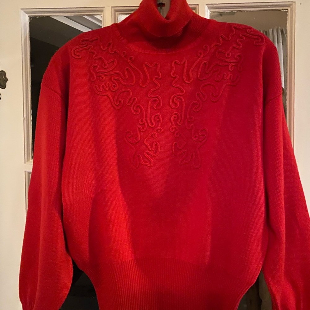 Ladies Meister red sweater